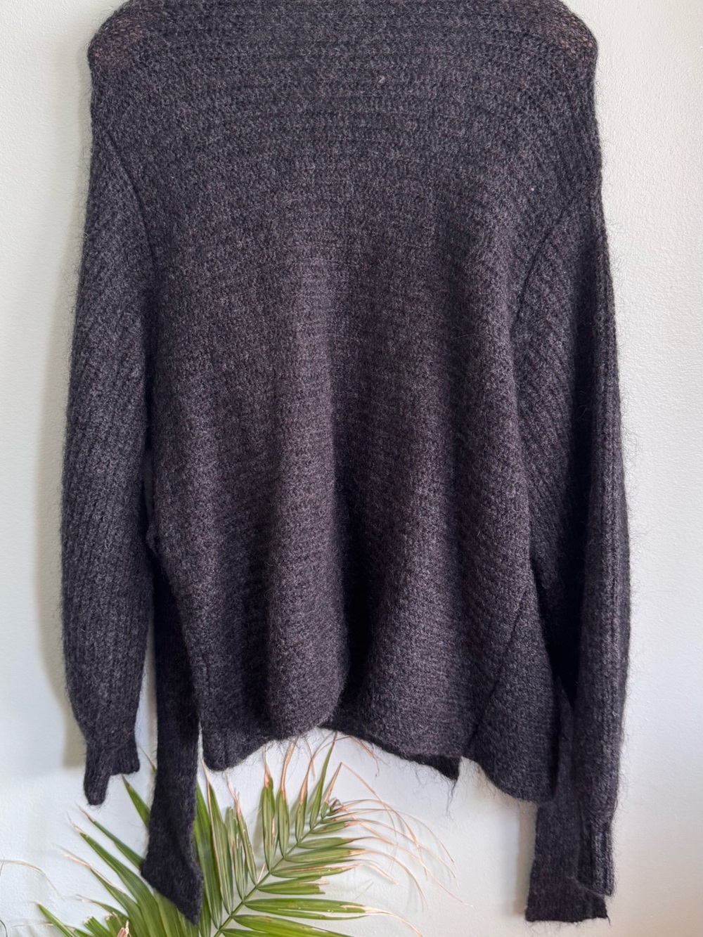 COS Dark Charcoal Open-Front Women's Cardigan - Picture 6 of 6